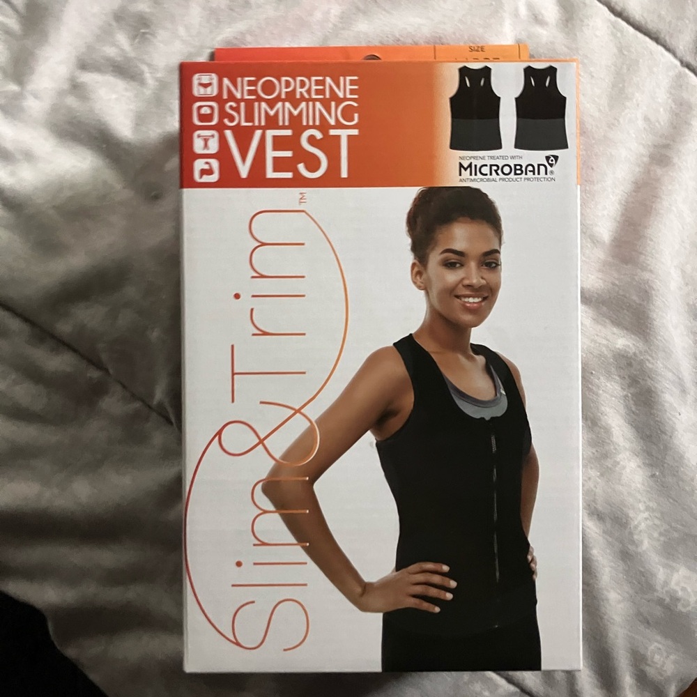 Black Neoprene Slimming Vest XL
